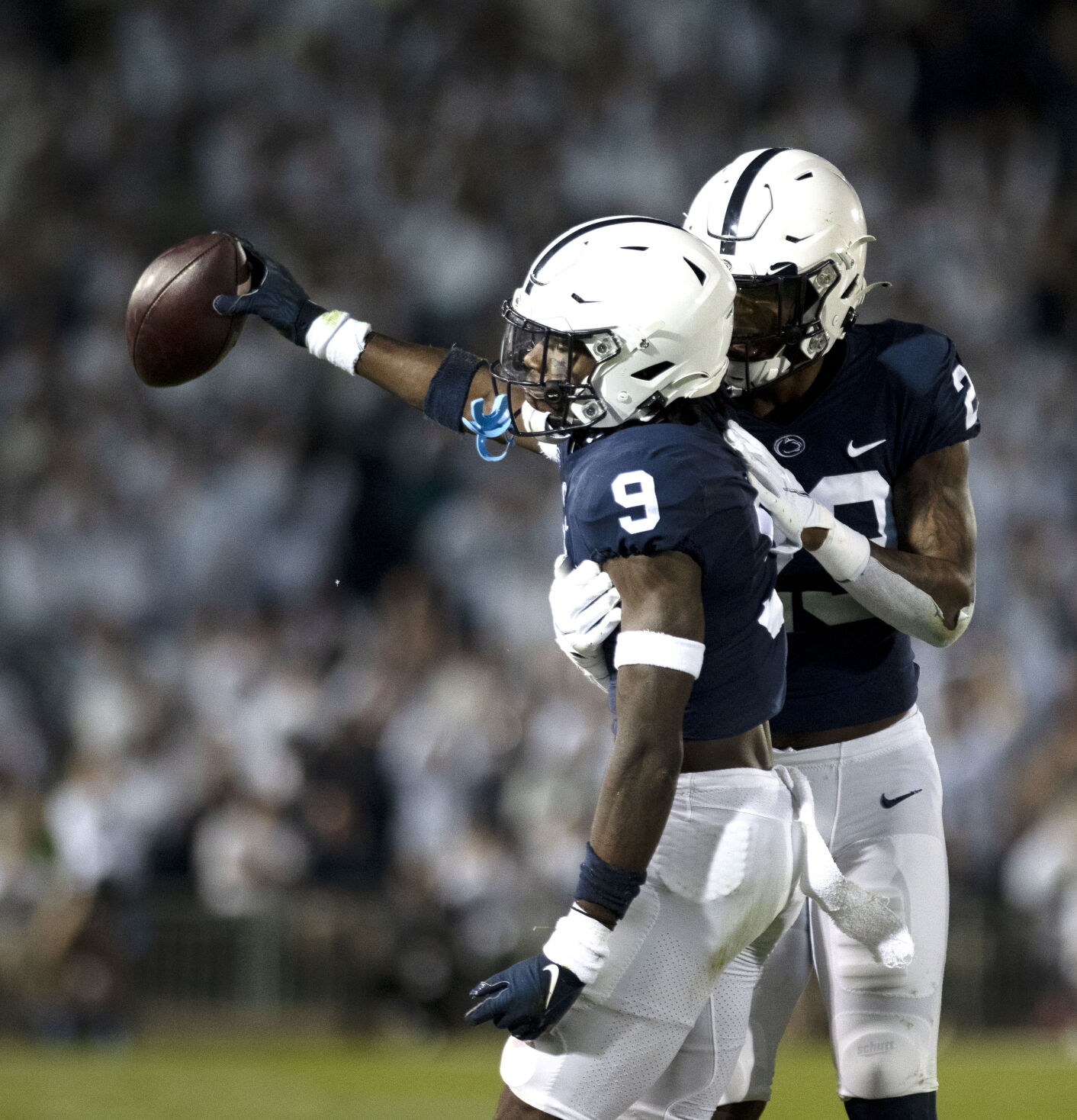 Penn State football vs. Indiana, Porter (9) & Jacobs (23)